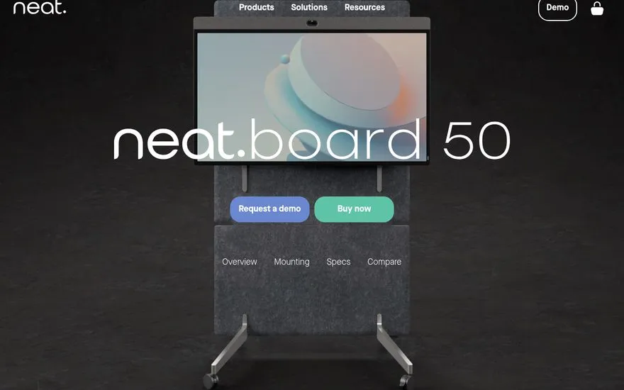 Neat Board 50 — 4K collaboration display — supplier page